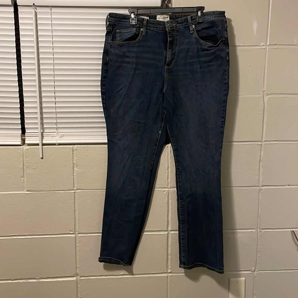 High Rise Bootcut Dark Wash jean